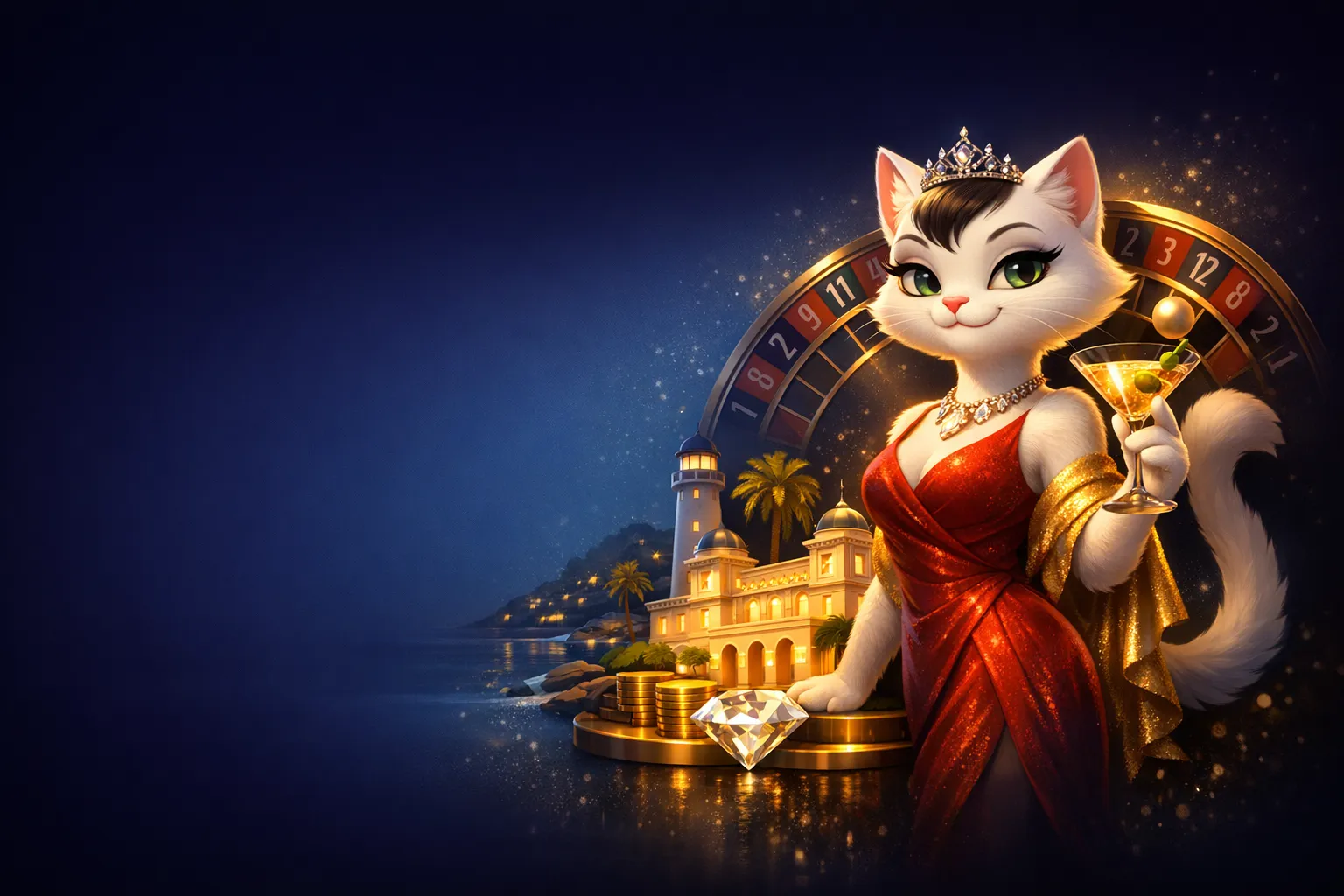 Create a wide, cinematic HERO image (PNG) for the index page of Sanremo Casino on sanremo1.it.

## CONTEXT
Brand: Sanremo Cas